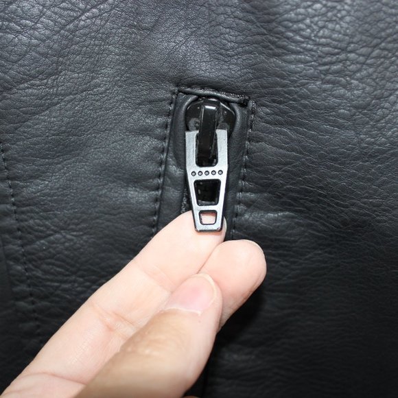 BlankNYC Black Vegan Leather Moto Jacket Black Hardware Multiple Sizes - Picture 10 of 15